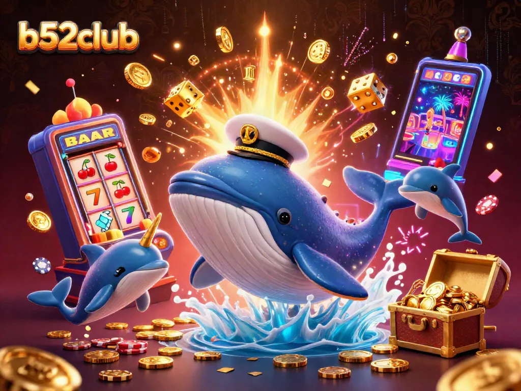 Engage in excitement with the b52club casino experience, featuring dynamic characters and vibrant gaming elements.